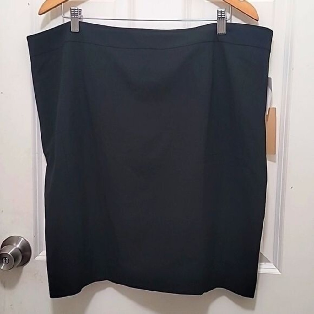 NWT Halogen Women's 20 Black Lined Pencil Skirt Plus Size Career Formal Grunge